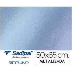 CARTULINA METAL PLATA 50X65