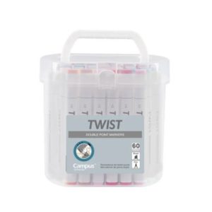 ROTULADOR TWIST DOBLE PUNTA 60
