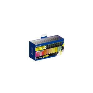 Set MINI MARCADOR FLUORESCENTE LONG-LIFE 24 Colores ( 12 Neones + 12 Pasteles +