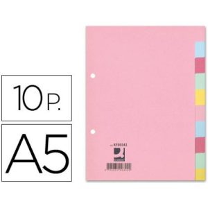 SEPARADOR Q-CONNECT CARTULINA JUEGO DE 10