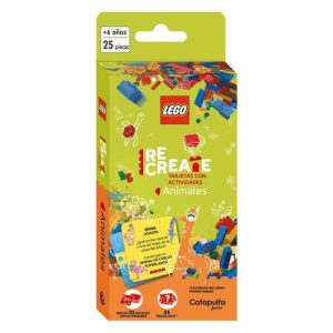 Lego Recreate animales construcción tarjetas con a