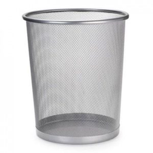 PAPELERA PLUS REJILLA 508 PLATA