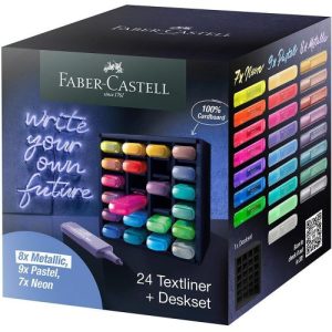 MARCADORES FABER-SET MESA 24 UNDS TEXTLINER 46