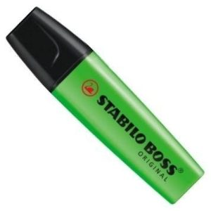 MARCADOR STABILO BOOS VERDE