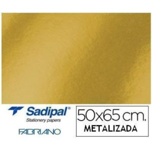 CARTULINA METAL ORO 50X65