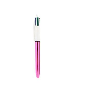 BOLIGRAFO 4 COLORES BIC SHINE ROSA