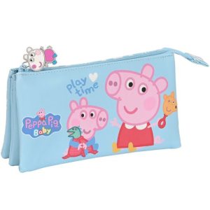 PORTATODO TRIPLE PEPPA PIG