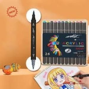 ESTUCHE ACRILICOS DOBLE PUNTA ARTIST 12 COLORES