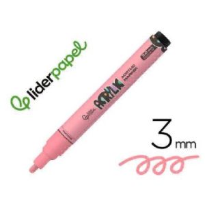 ROTULADOR LIDERPAPEL ACRYLIC BASE AGUA ROSA