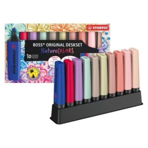 PACK MARCADOR STABILO BOSS NATURE 10 COLORES