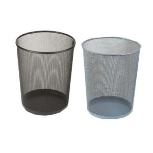 PAPELERA PLUS METAL GRANDE REJI. PLATA