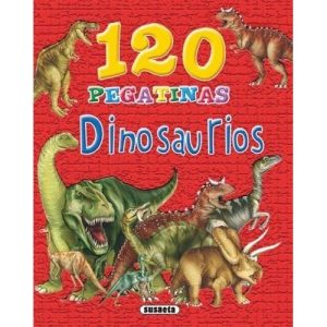 120 PEGATINAS DINOSAURIOS (ROJO)
