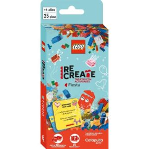 Lego Recreate fiesta construcción tarjetas con act
