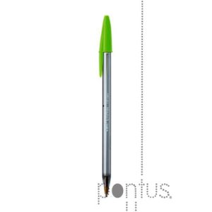 BOLIGRAFO BIC CRISTAL FUN LARGE VERDE LIMA