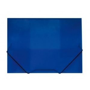 CARPETA GOMAS SOLAPA AZUL A4+