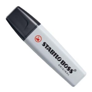 MARCADOR FLUORESCENTE STABILO BOSS GRIS POLVORIENT
