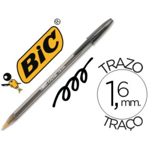 BOLIGRAFO BIC CRISTAL 1,6MM NEGRO