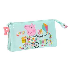PORTATODO TRIPLE PEPPA PIG