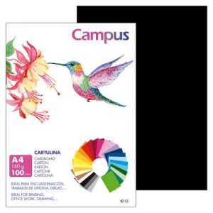 CARTULINA A4 180G.NEGRO