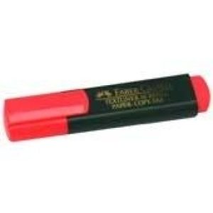 MARCADOR FABER CASTELL TEXTLINER ROJO REFILL