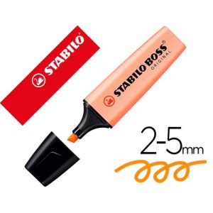 MARCADOR FLUORESCENTE STABILO BOSS NARAJA PALIDO