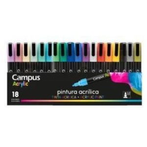 ROTULADORES CAMPUS ACRILICOS PACK 18
