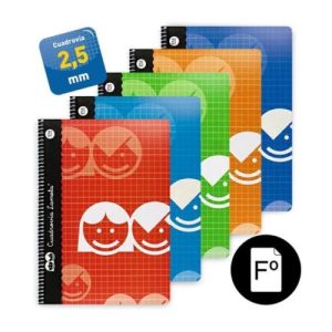 LAMELA BLOC ESPIRAL FOLIO 80h 2,5MM
