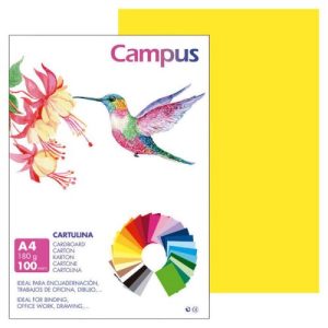 CARTULINA A4 180G.AMARILLO CANARIO
