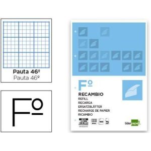 RECAMBIO LIDERPAPEL A4 100 HOJAS 60GR RAYADO NÂº 4
