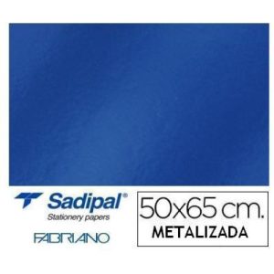CARTULINA METAL AZUL 50X65