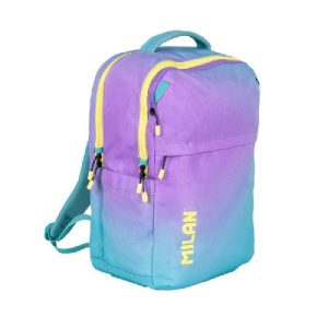 MOCHILA ESCOLAR 5 CREMALLERAS 45X28 PC SUNSET TURQUESA