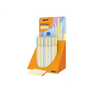 BOLIGRAFO BIC PASTEL AMARILLO AZUL