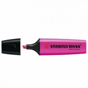 MARCADOR FLUORESCENTE STABILO BOSS FUCSIA PASTEL