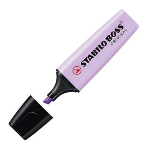 MARCADOR FLUORESCENTE STABILO BOSS VIOLETA PASTEL