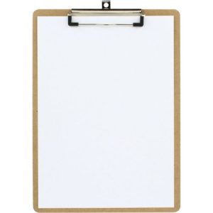 CARPETA SUJETAPAPELES MADERA CON PINZA