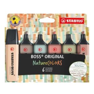 MARCADOR STABILO BOSS ORIGINAL NATURECOLORS 6 COLO