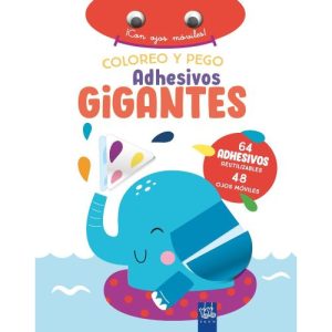COLOREO Y PEGO ADHESIVOS GIGANTES ELEFANTE