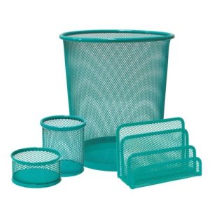 SET ESCRITORIO MAKRO REJILLA 4U TURQUESA