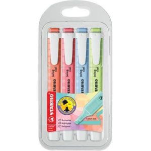ROTULADOR STABILO SWING COOL PASTEL ESTUCHE DE 4UN