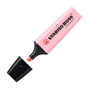 MARCADOR FLUORESCENTE STABILO BOSS ROSA PASTEL