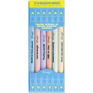 SET OF HIGHLIGHTER MARKERS TO ADD COLOUR