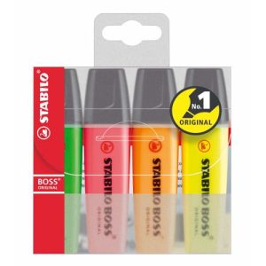 PACK MARCADOR STABILO 4 COLORES