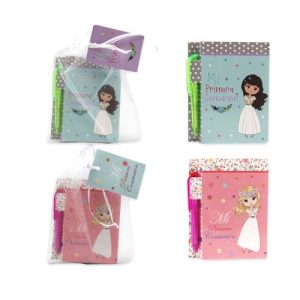 LIBRETA CON BOLIGRAFO EN BOLSITA NIÑ@ COMUNION