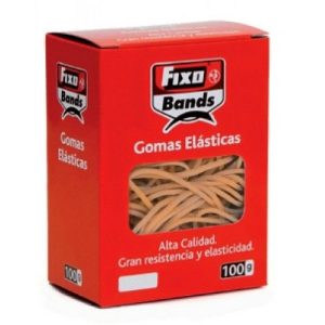 GOMAS ELASTICAS 2MM X 16CM FIXO CAJA 100 GRAMOS