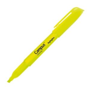 MARCADOR FLUORESCENTE PEN CAMPUS AMARILLO