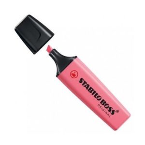 MARCADOR FLUORESCENTE STABILO BOSS ROSA CEREZO